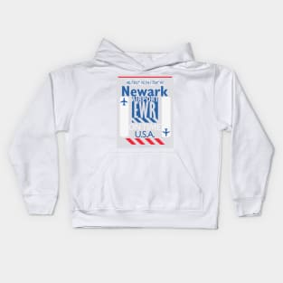 Newark airport code sticker design 20210927 Kids Hoodie